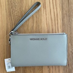 Michael Kors Ash Grey Leather Wallet